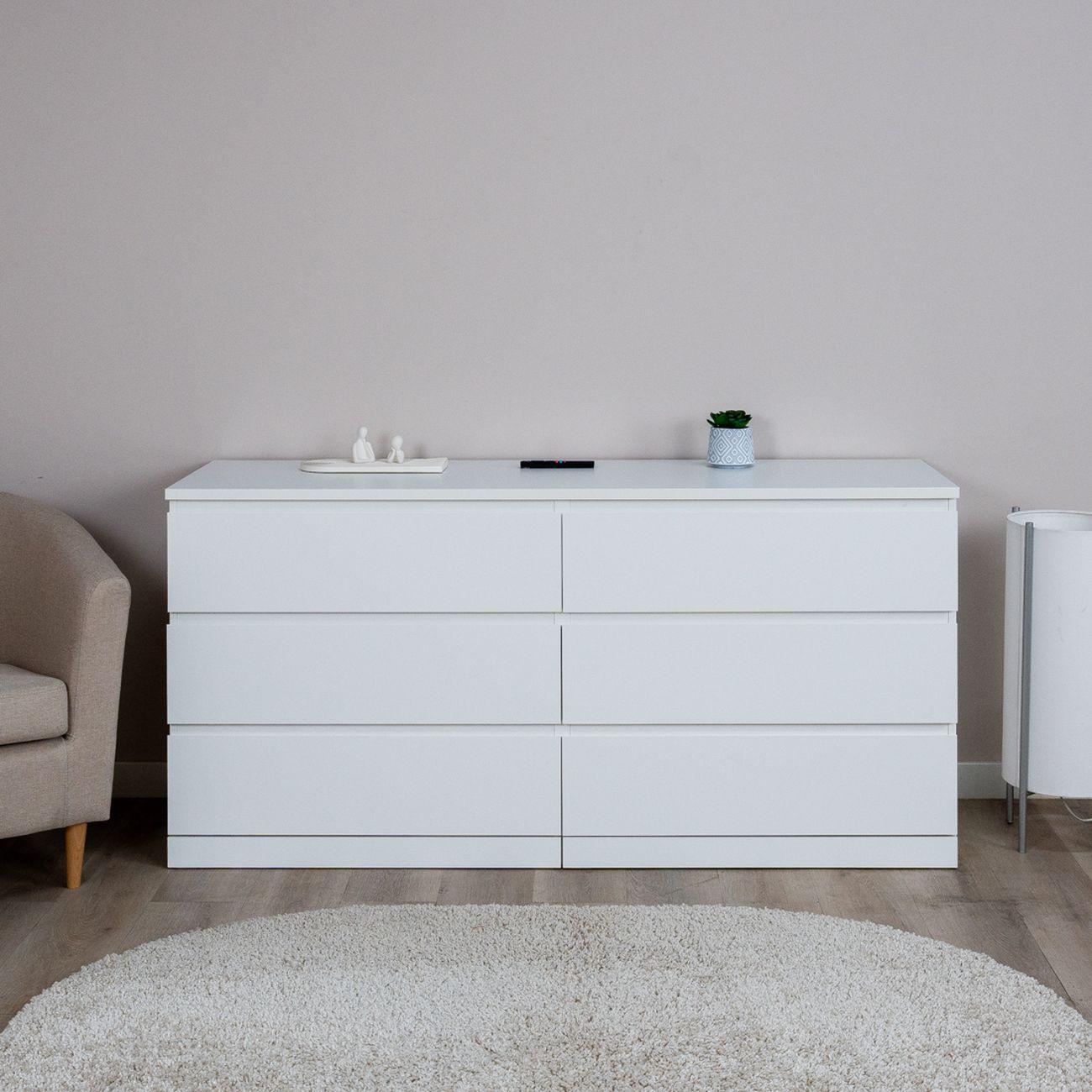 Комод Гуд Лакк Варма Прайм 6Д 160x77x48, белый