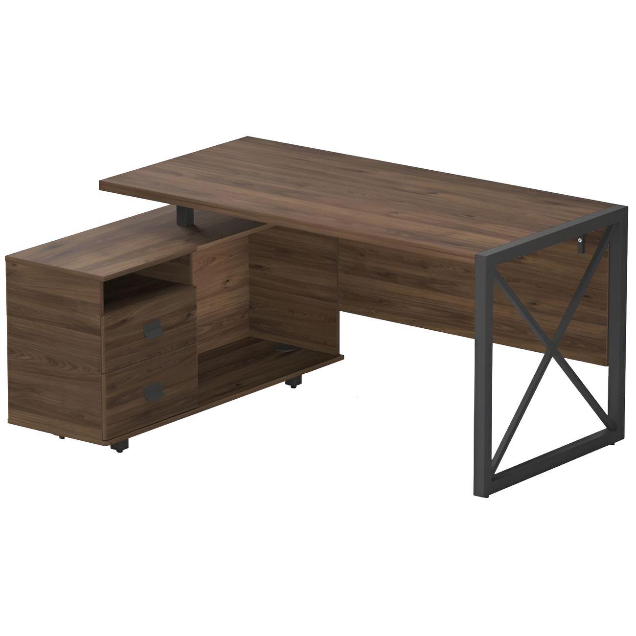 Стол журнальный Калифорния Хардвиг СР01 ЛДСП темный орех