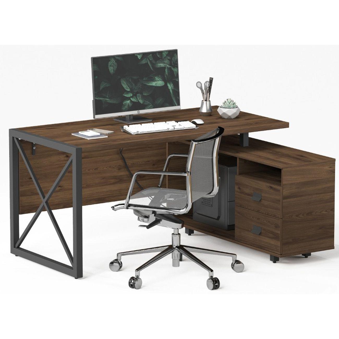 Стол журнальный Калифорния Хардвиг СР01 ЛДСП темный орех