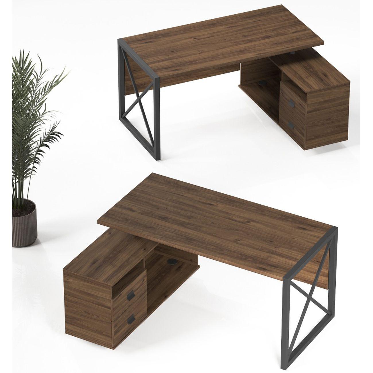 Стол журнальный Калифорния Хардвиг СР01 ЛДСП темный орех