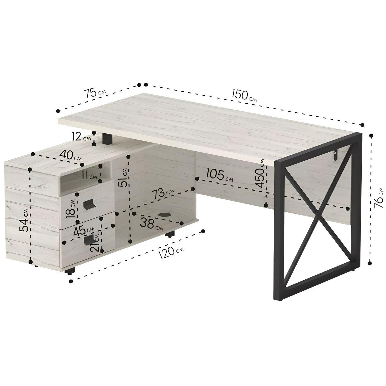 Стол журнальный Калифорния Хардвиг СР01 ЛДСП юта
