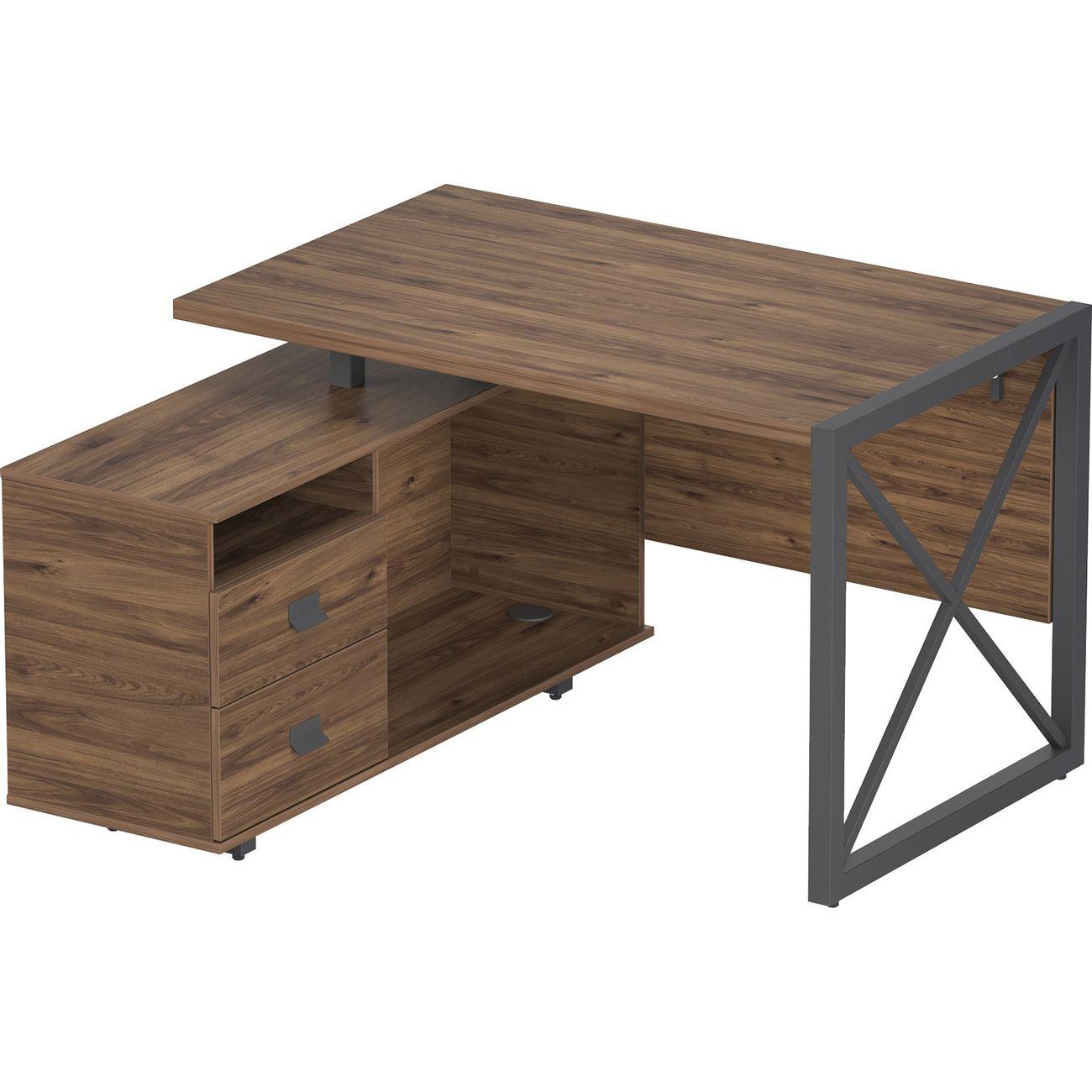 Стол журнальный Калифорния Хардвиг 1200 ЛДСП орех темный