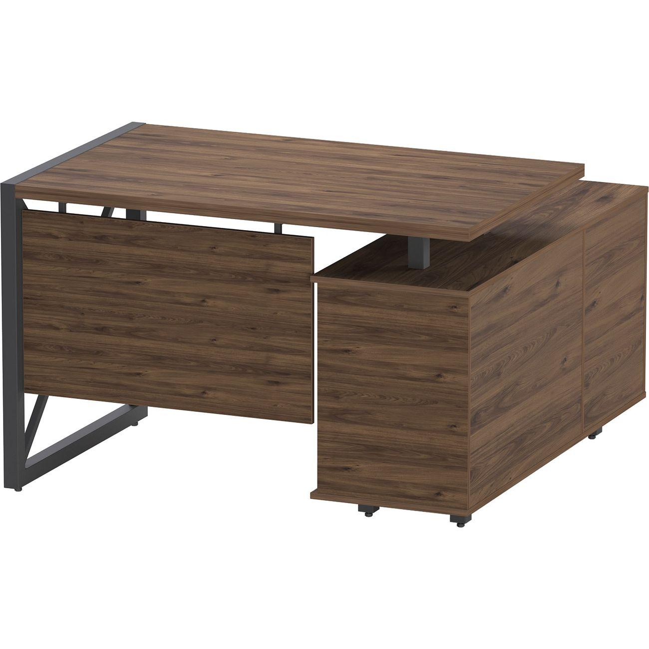 Стол журнальный Калифорния Хардвиг 1200 ЛДСП орех темный