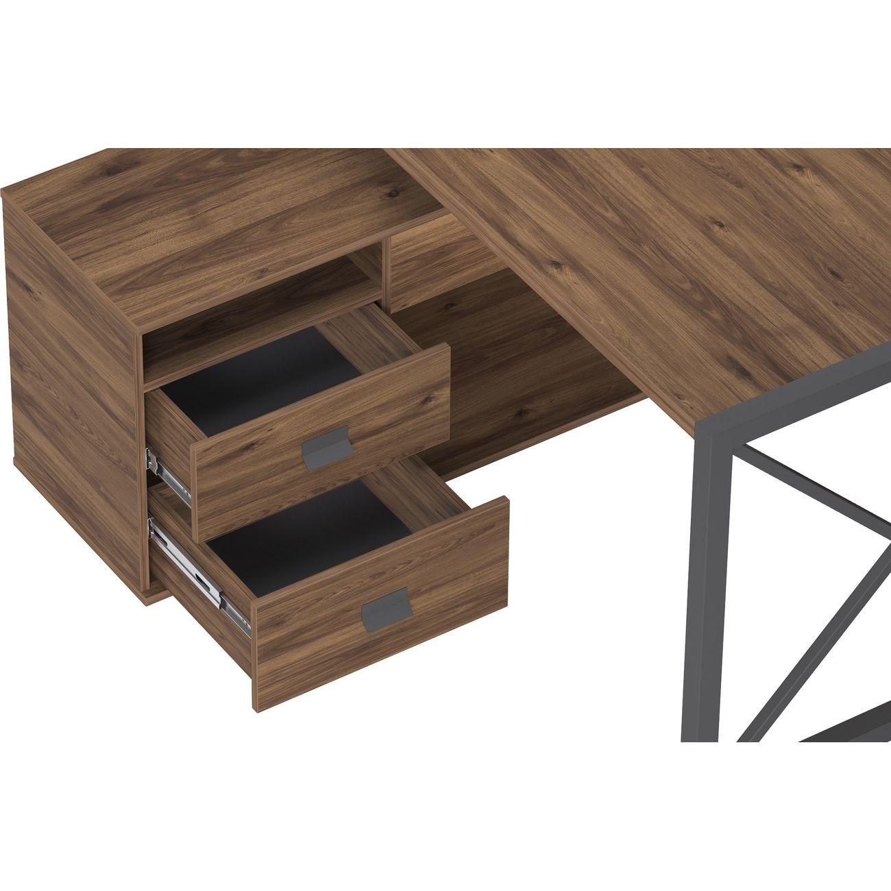 Стол журнальный Калифорния Хардвиг 1200 ЛДСП орех темный