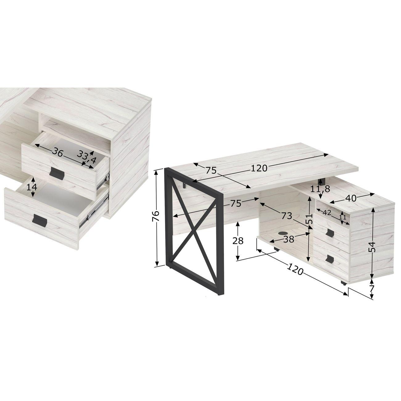 Стол журнальный Калифорния Хардвиг 1200 ЛДСП юта