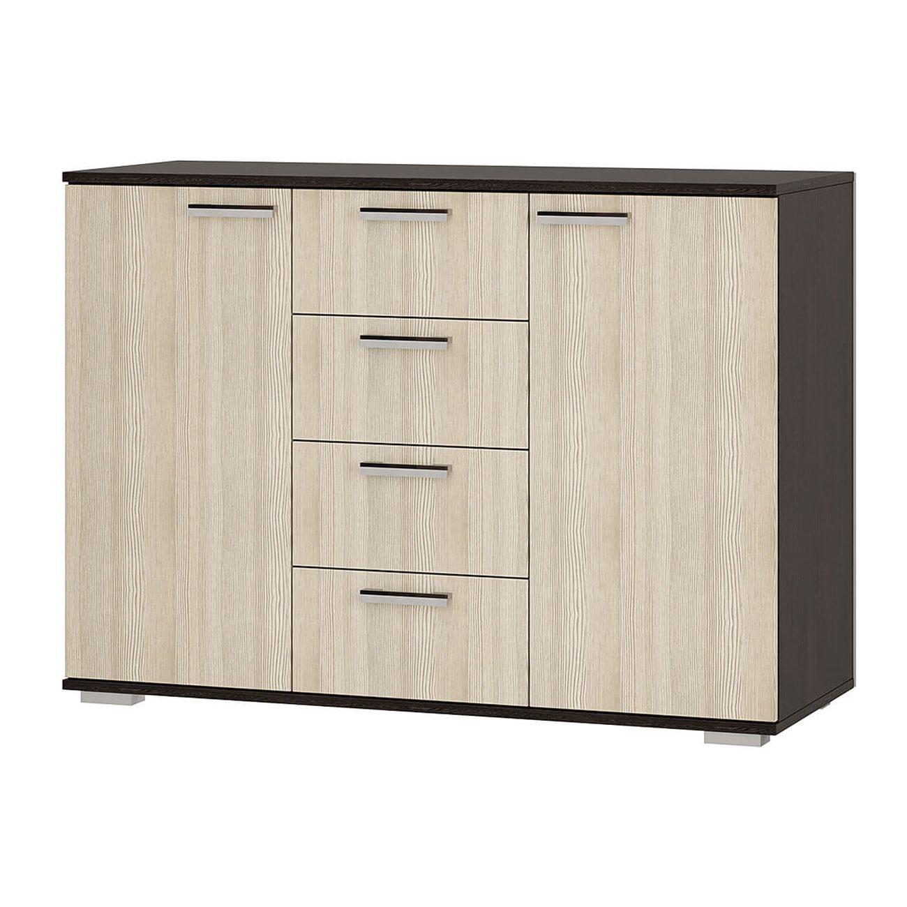 Комод БТС МЕБЕЛЬ Стандарт 2 NEW длинный, венге/лоредо