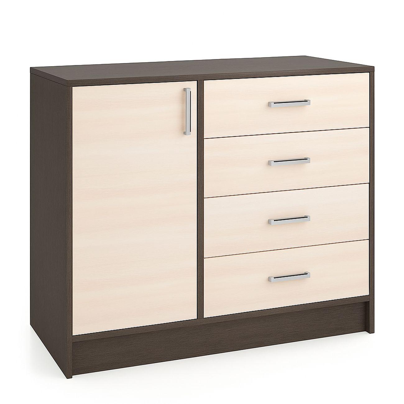 Комод ТЭКС мебель Катрин 6 большой, венге/дуб молочный