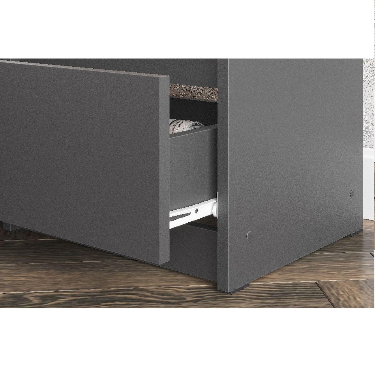 Комод Арника мебель Денвер с ящиками 1,38м, графит