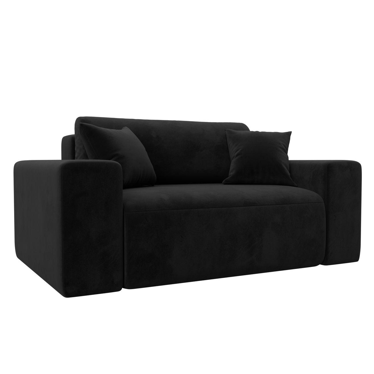 Кресло Лига Диванов Лига-036 НПБ, велюр черный фото