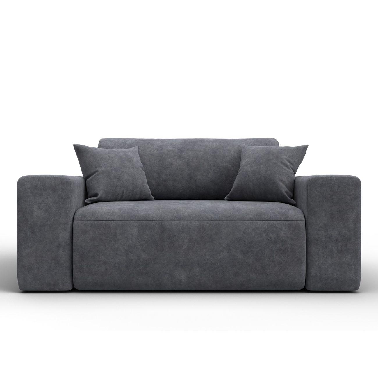 Кресло Лига Диванов Лига-036 НПБ, велюр BRUT 16 темно-серый