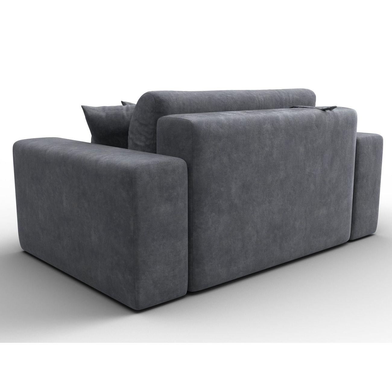 Кресло Лига Диванов Лига-036 НПБ, велюр BRUT 16 темно-серый