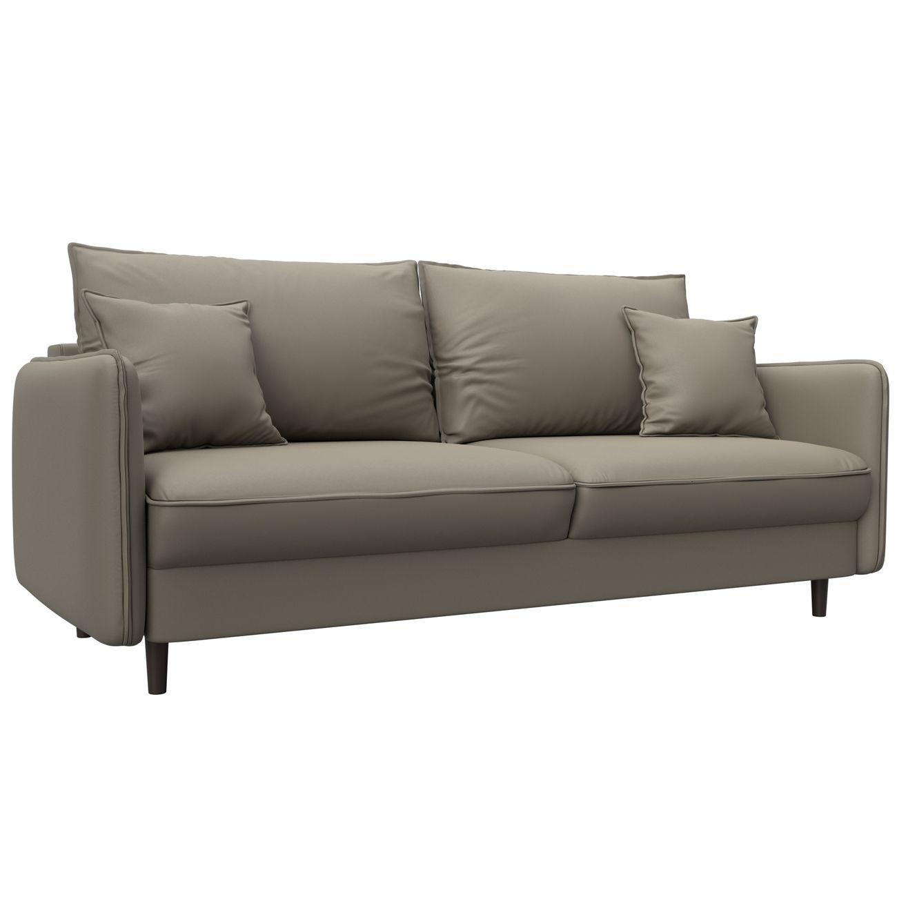 Диван Лига Диванов прямой Лига-064 НПБ, экокожа GRIFON 04 бежевый