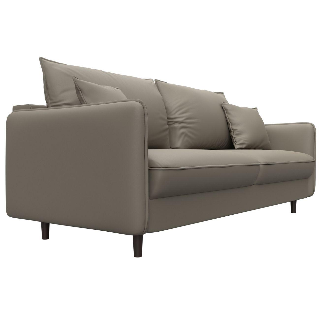 Диван Лига Диванов прямой Лига-064 НПБ, экокожа GRIFON 04 бежевый