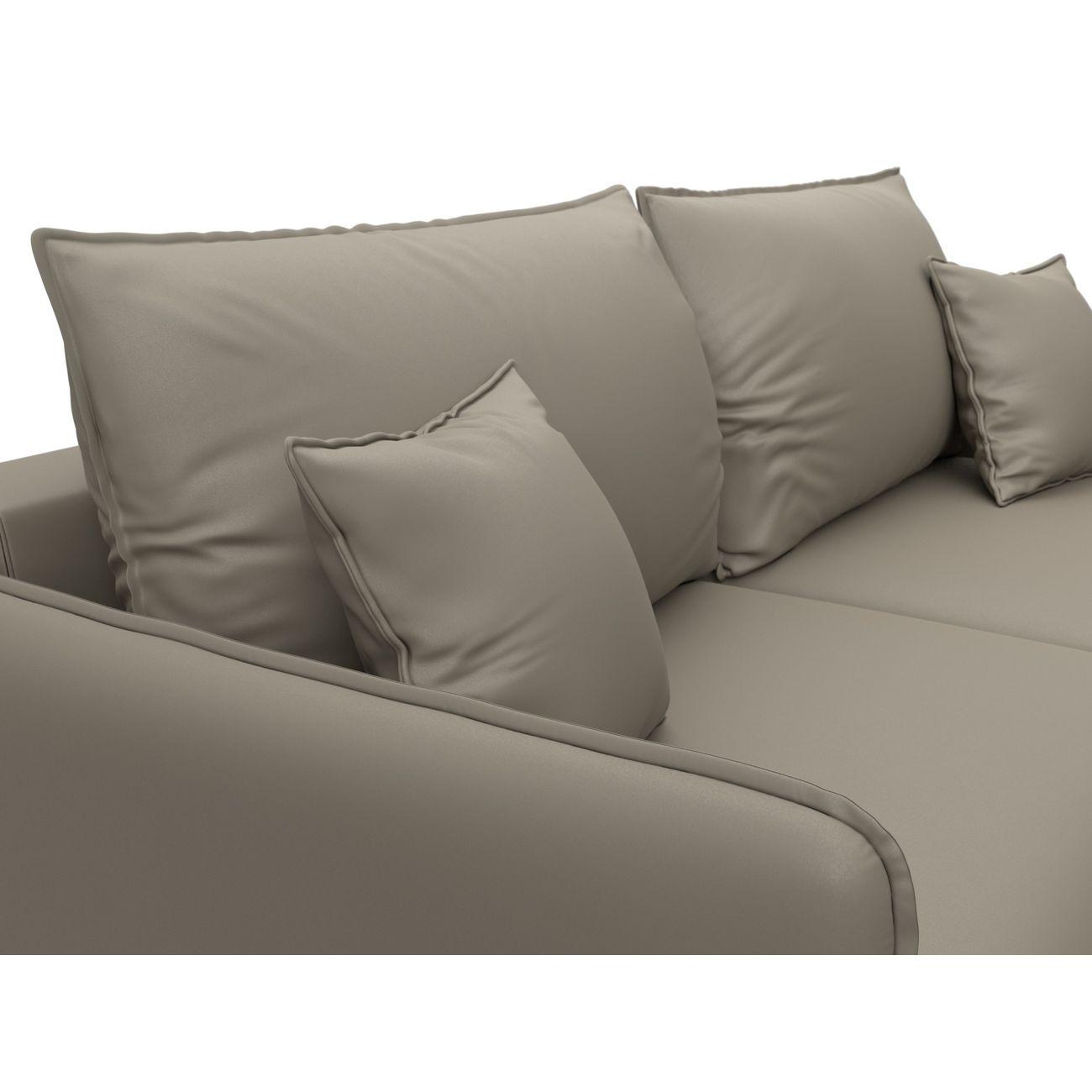 Диван Лига Диванов прямой Лига-064 НПБ, экокожа GRIFON 04 бежевый