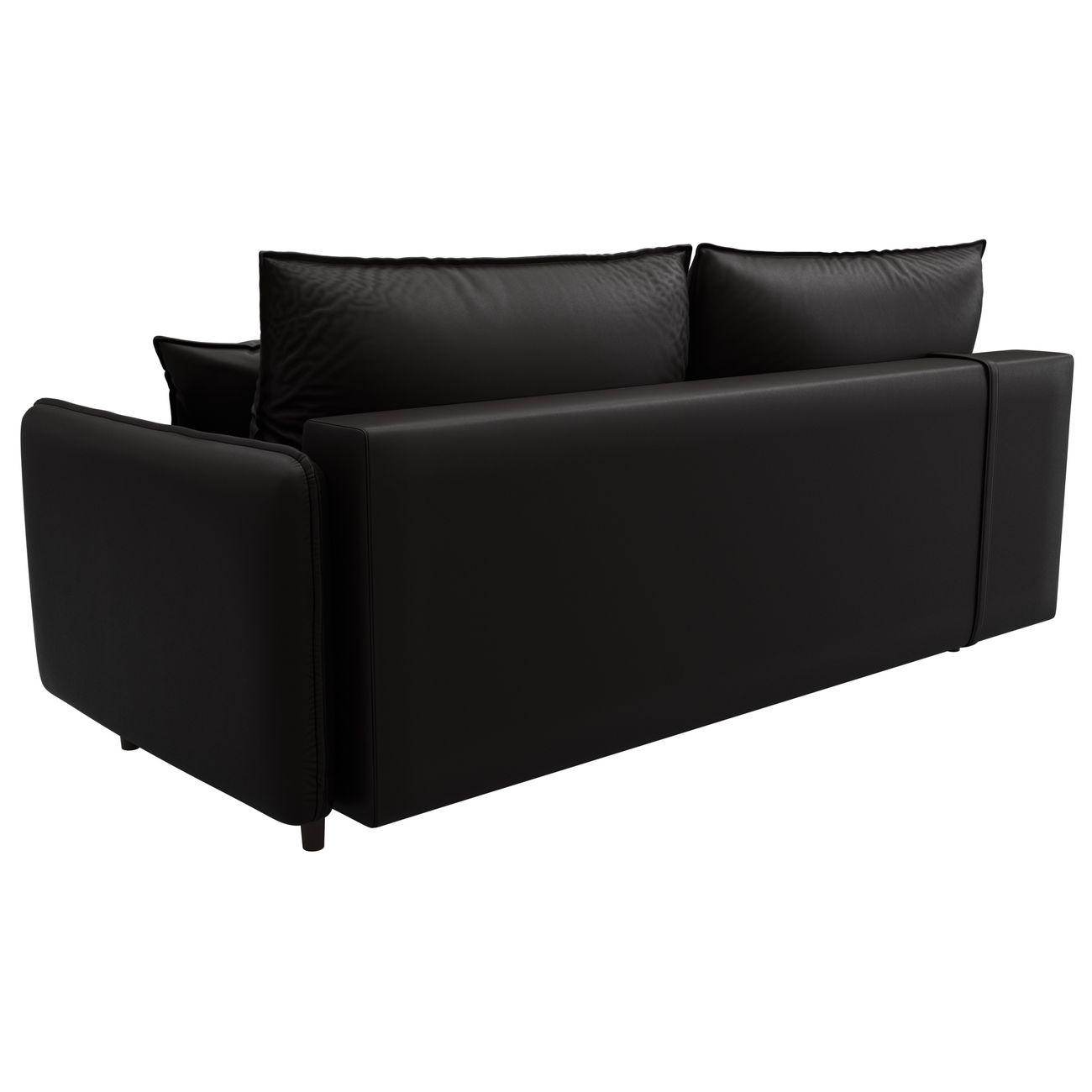 Диван Лига Диванов прямой Лига-064 НПБ, экокожа GRIFON 12 коричневый