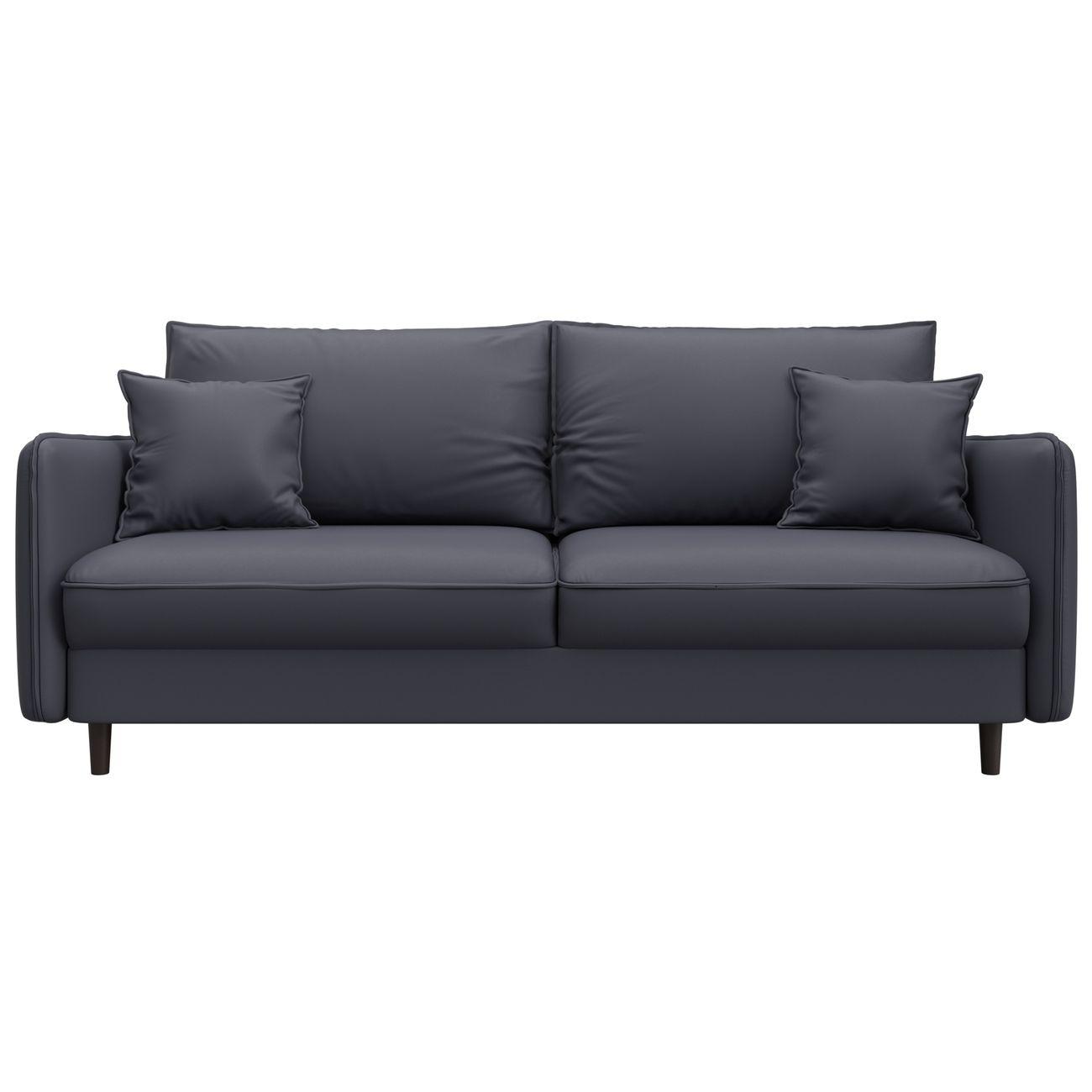 Диван Лига Диванов прямой Лига-064 НПБ, экокожа GRIFON 15 серый