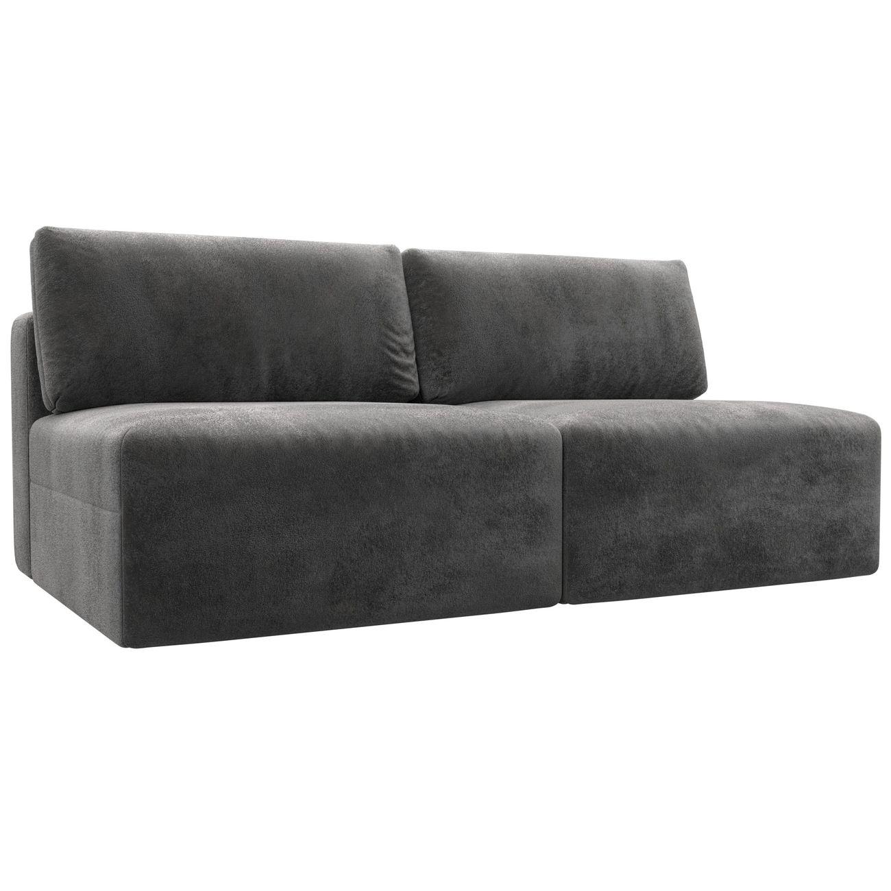 Диван Лига Диванов прямой Лига-060 НПБ, велюр TOWER 10 серый