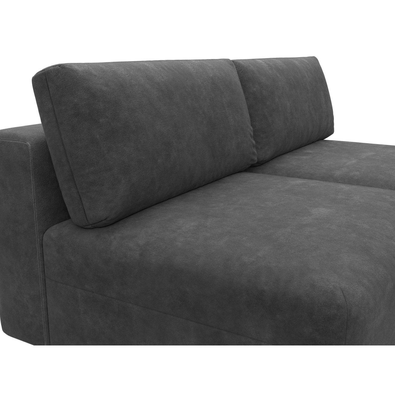 Диван Лига Диванов прямой Лига-060 НПБ, велюр BRUT 16 темно-серый