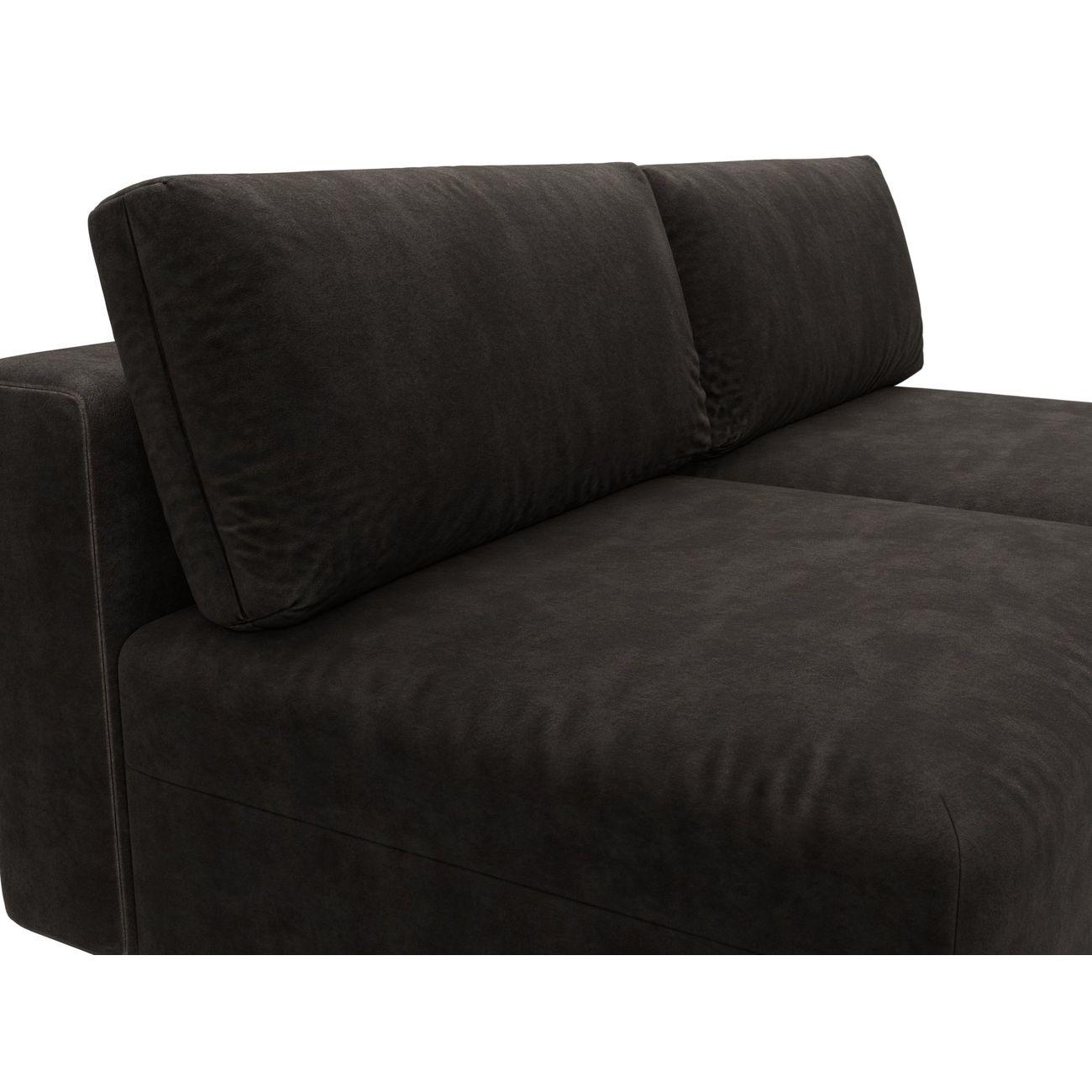 Диван Лига Диванов прямой Лига-060 НПБ, велюр BRUT 17 коричневый