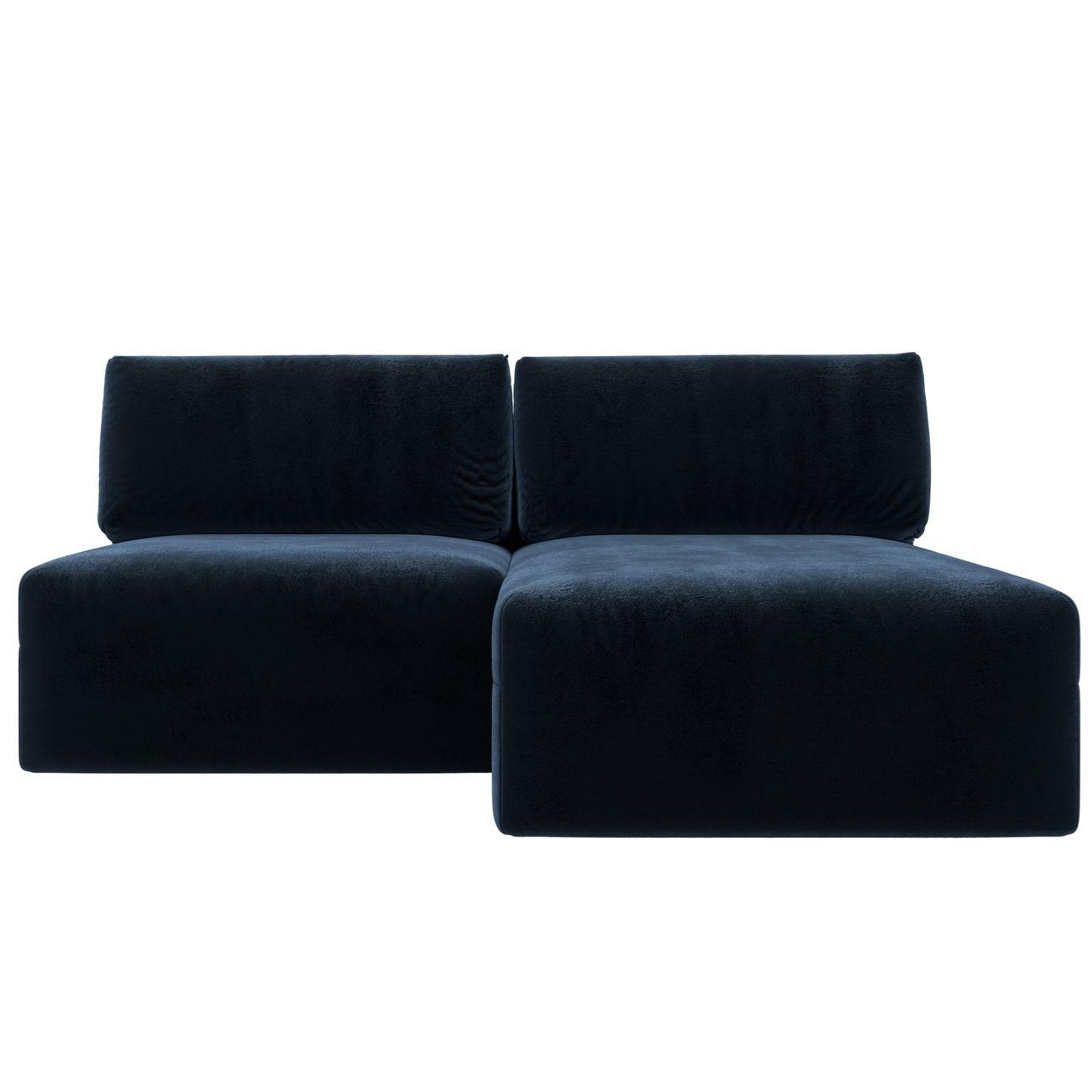 Диван Лига Диванов угловой Лига-060 НПБ, велюр TOWER 13 синий