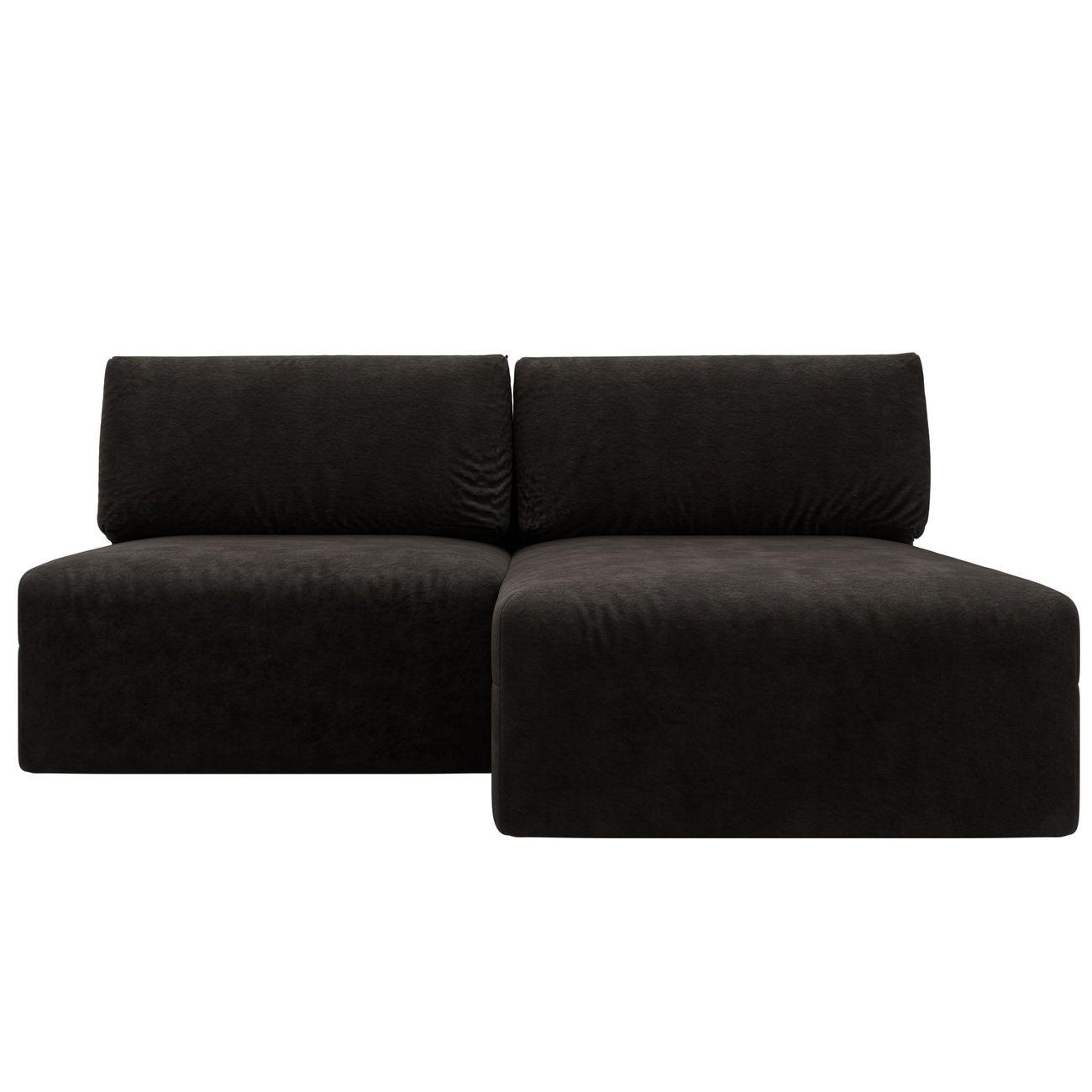 Диван Лига Диванов угловой Лига-060 НПБ, велюр BRUT 17 коричневый