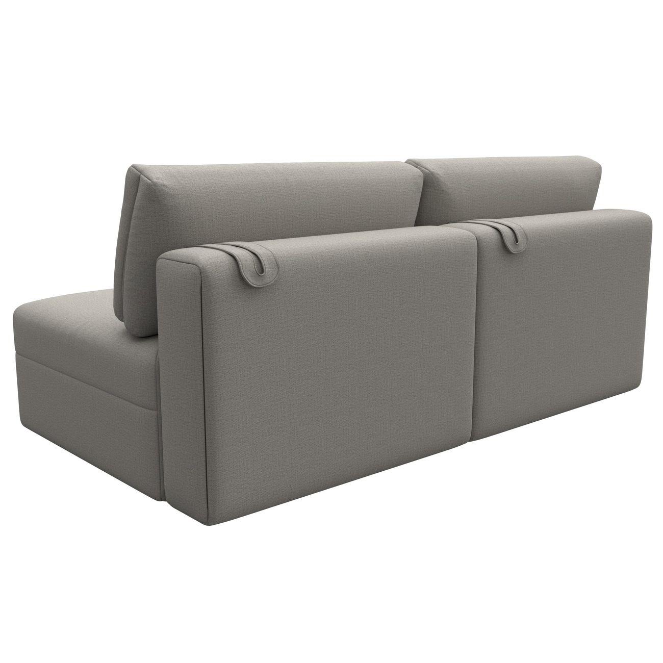 Диван Лига Диванов прямой Лига-060 НПБ, рогожка Амур 02 бежевый