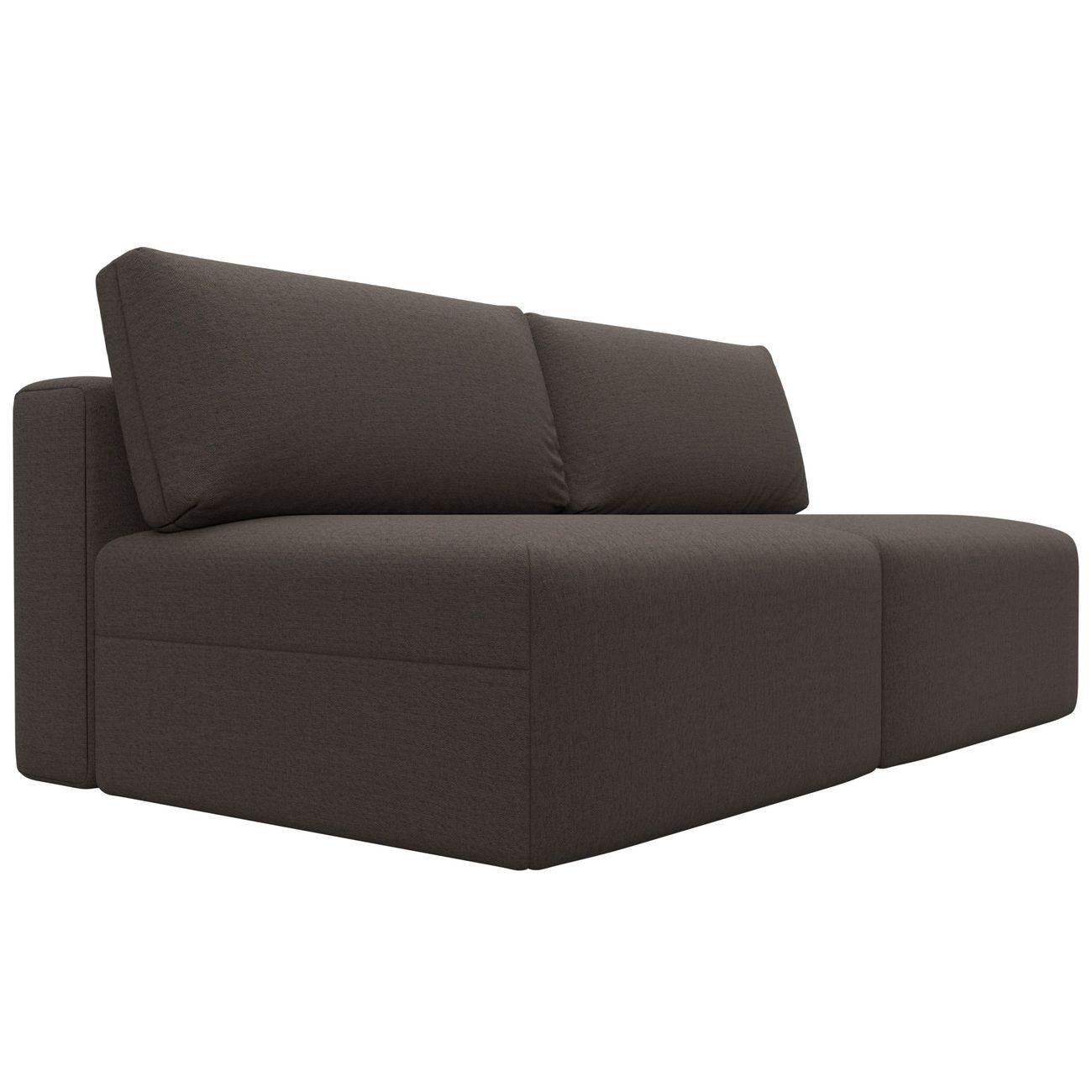 Диван Лига Диванов прямой Лига-060 НПБ, рогожка Амур 05 коричневый