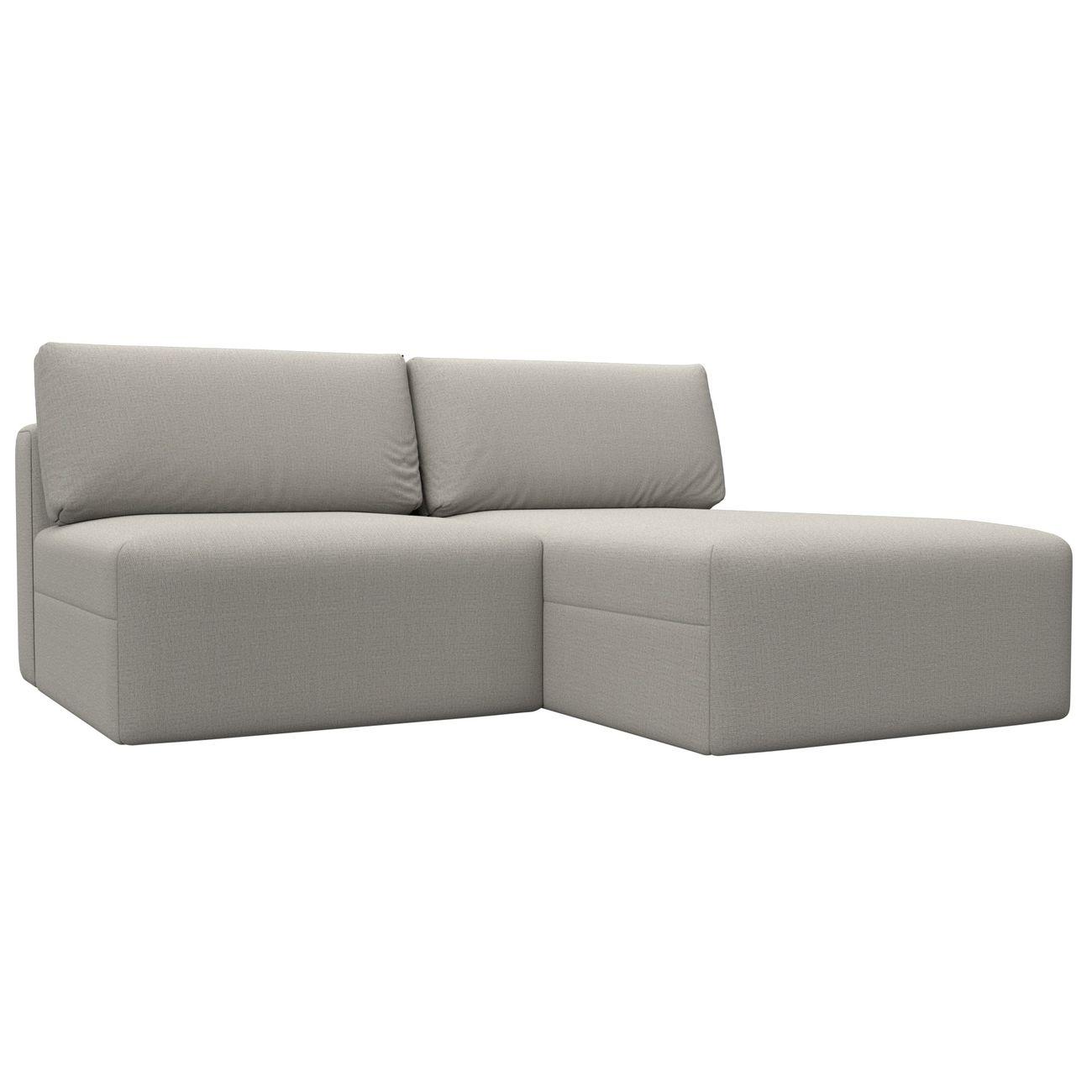 Диван Лига Диванов угловой Лига-060 НПБ, рогожка Амур 02 бежевый