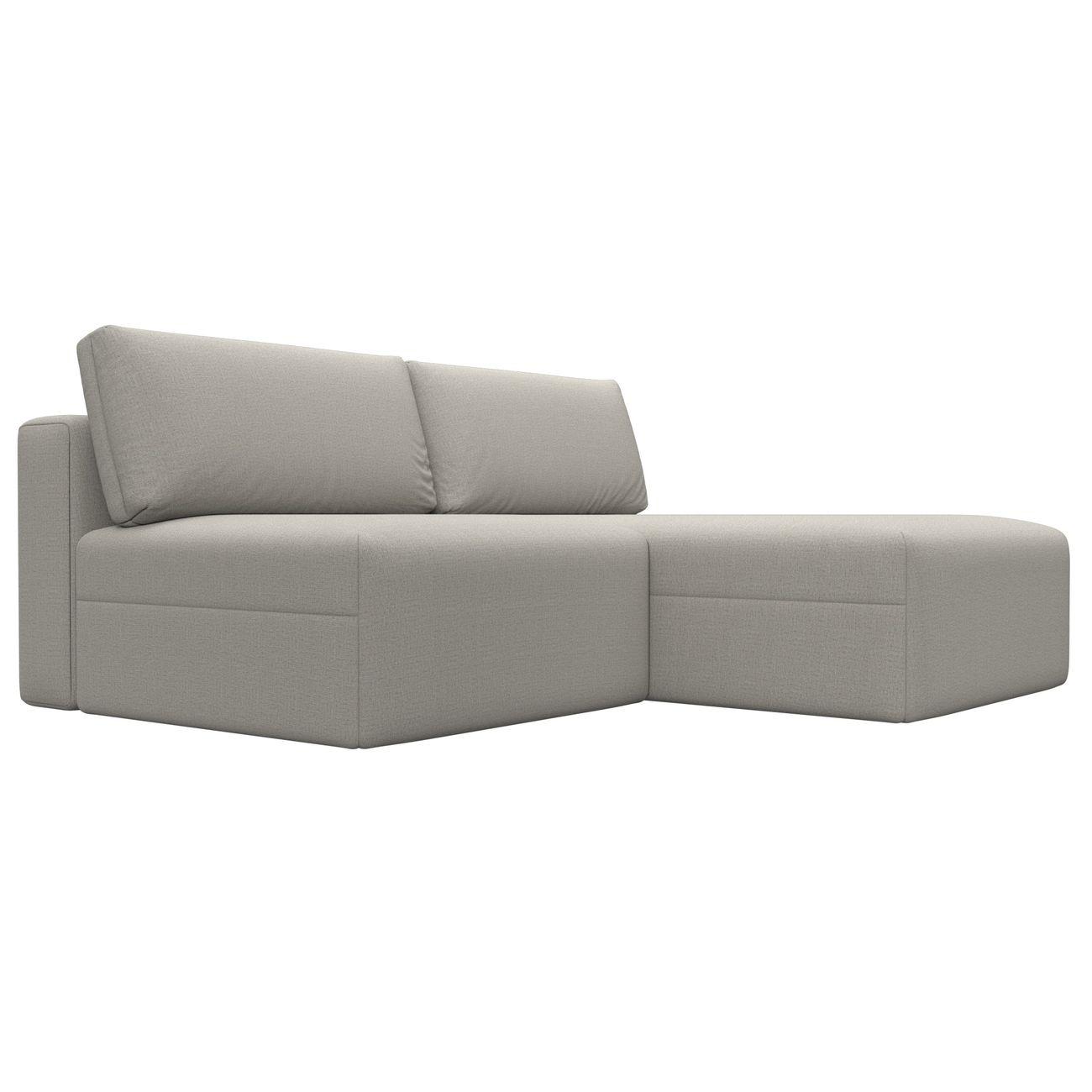 Диван Лига Диванов угловой Лига-060 НПБ, рогожка Амур 02 бежевый