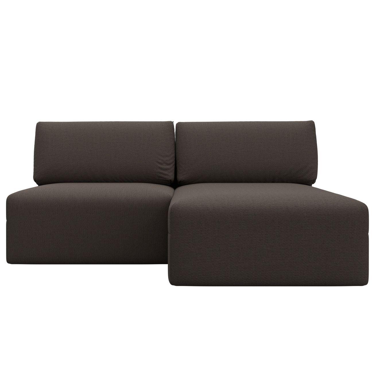 Диван Лига Диванов угловой Лига-060 НПБ, рогожка Амур 05 коричневый