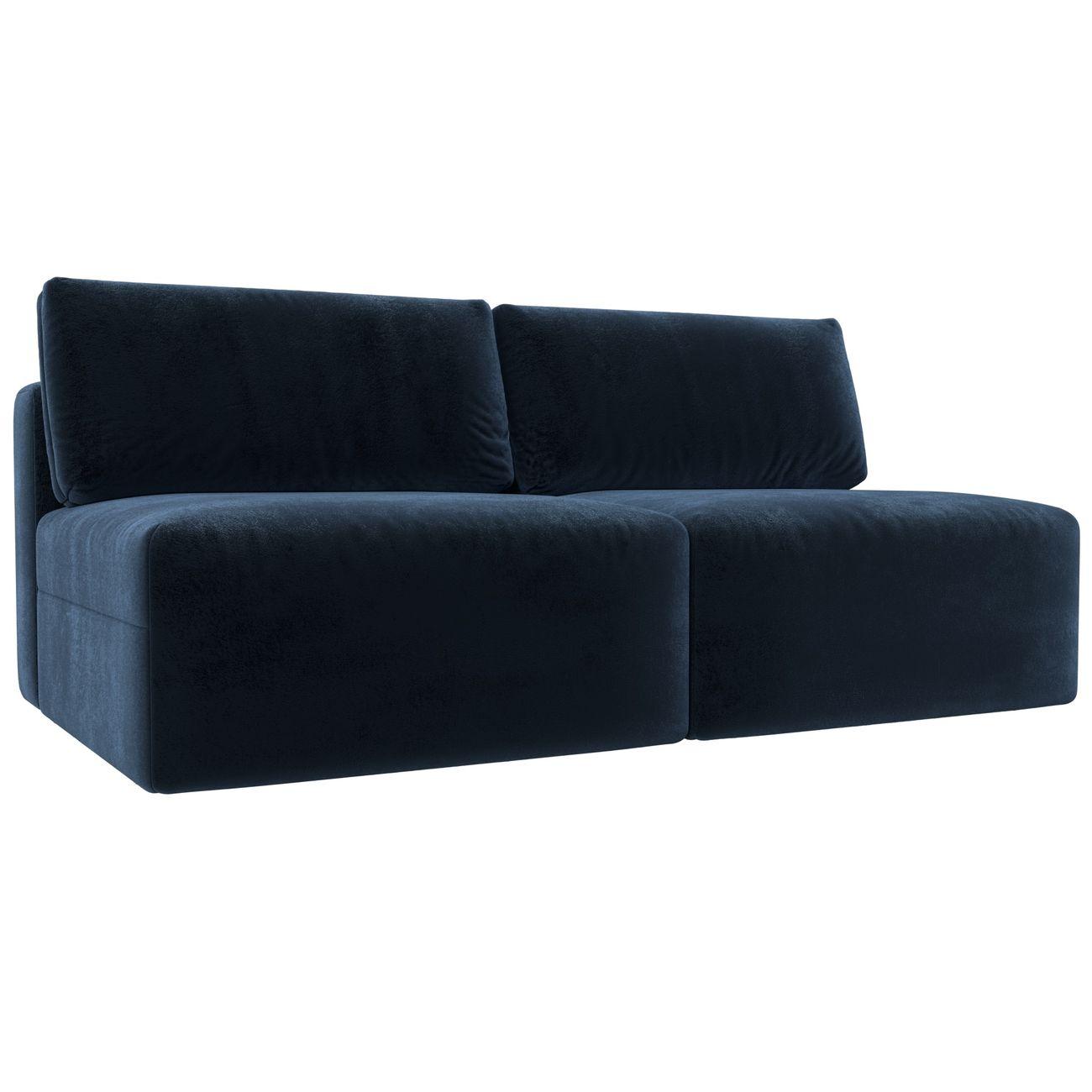 Диван Лига Диванов прямой Лига-060 НПБ, велюр TOWER 13 синий