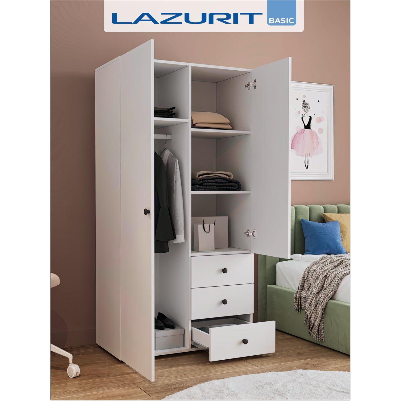 Шкаф LAZURIT мебель Эльбрус белый км0449.д0.01у