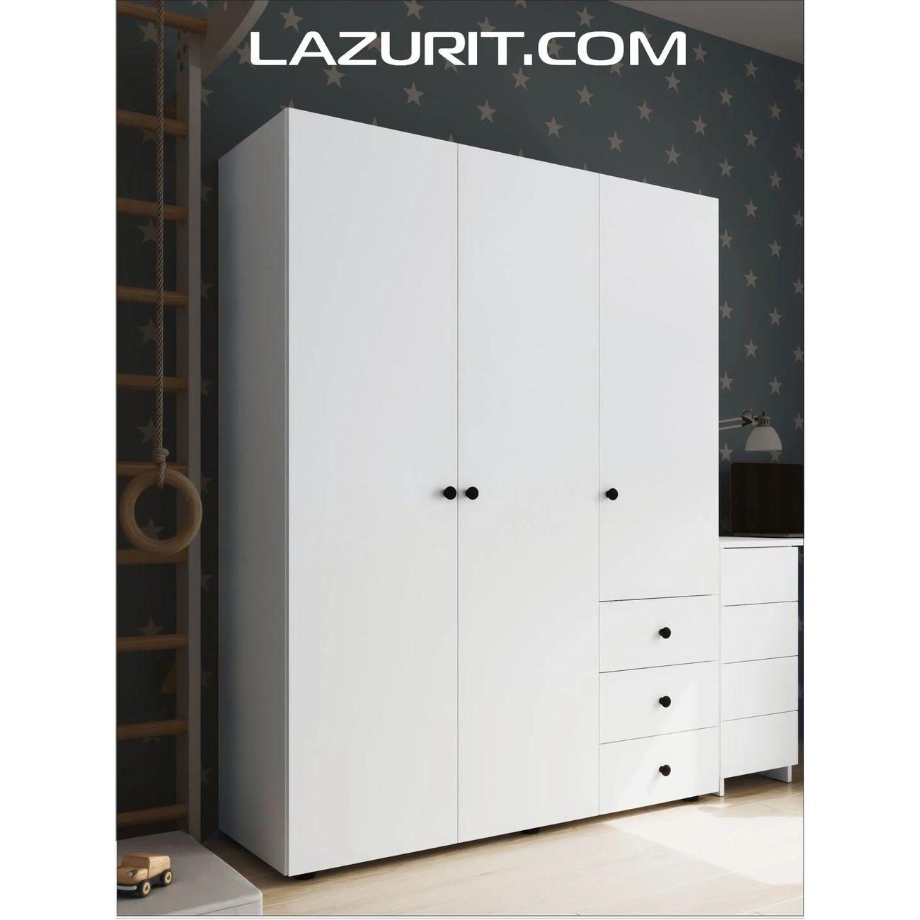 Шкаф LAZURIT мебель Эльбрус белый км0450.д0.01у