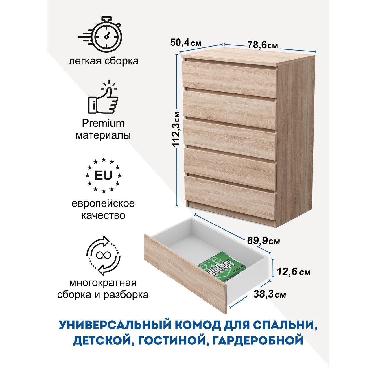Комод LAZURIT мебель сонома 7907.д0.02у