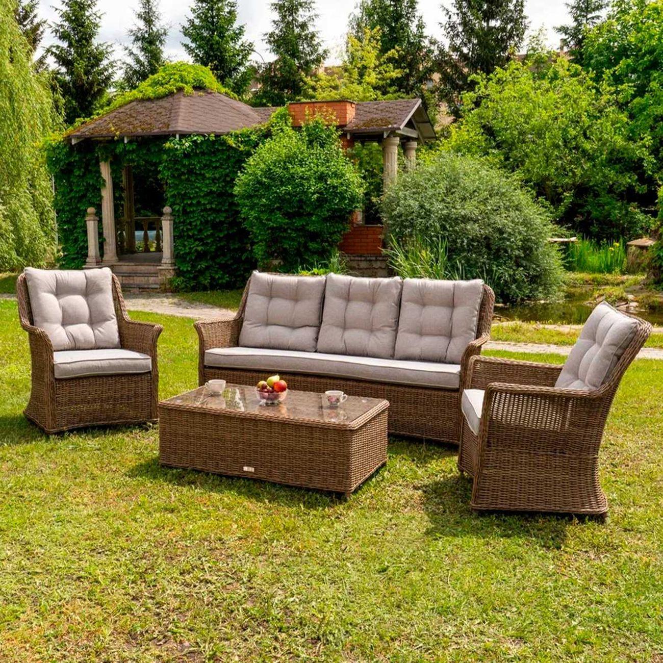 Комплект садовой мебели Royal Family VICTOR лаунж-зона коричневый