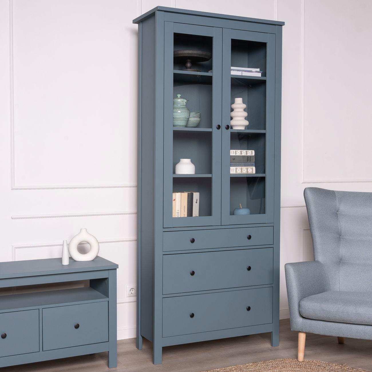 Шкаф Гуд Лакк 2.08.07.130.6 САГА 90 темно-бирюзовый