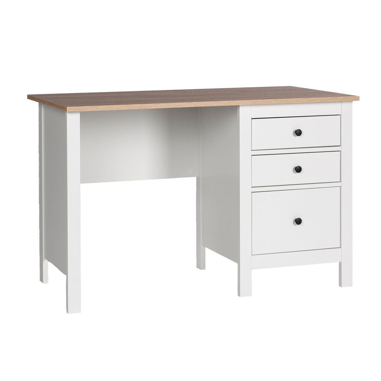 Стол письменный Гуд Лакк 2.08.06.160.14 САГА 120х56 белый/ясень фото