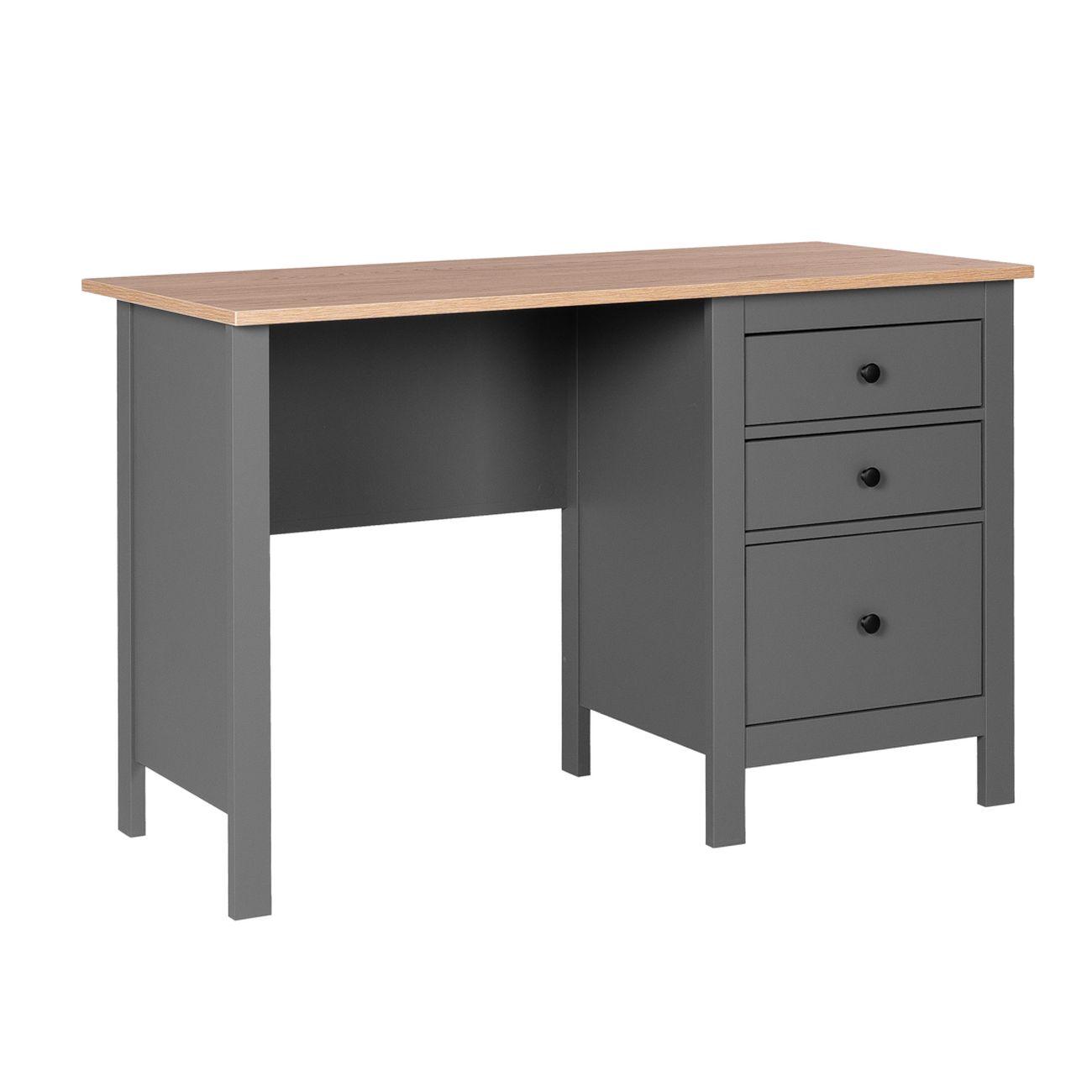 Стол письменный Гуд Лакк 2.08.06.160.15 САГА 120х56 серый/ясень