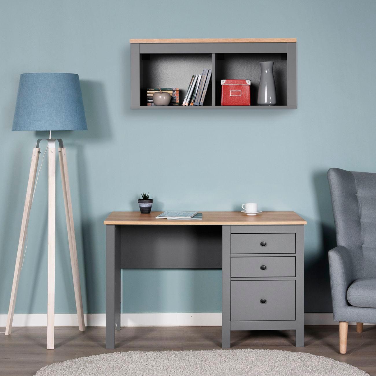 Стол письменный Гуд Лакк 2.08.06.160.15 САГА 120х56 серый/ясень