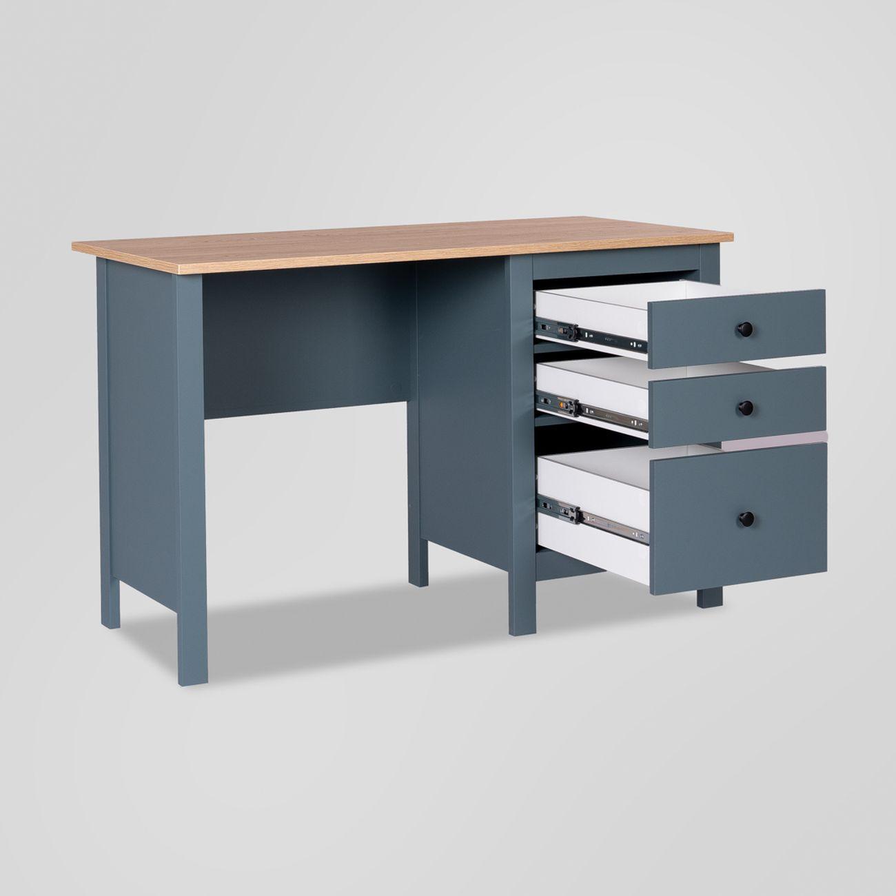 Стол письменный Гуд Лакк 2.08.06.160.16 САГА 120х56 темно-бирюзовый/ясень