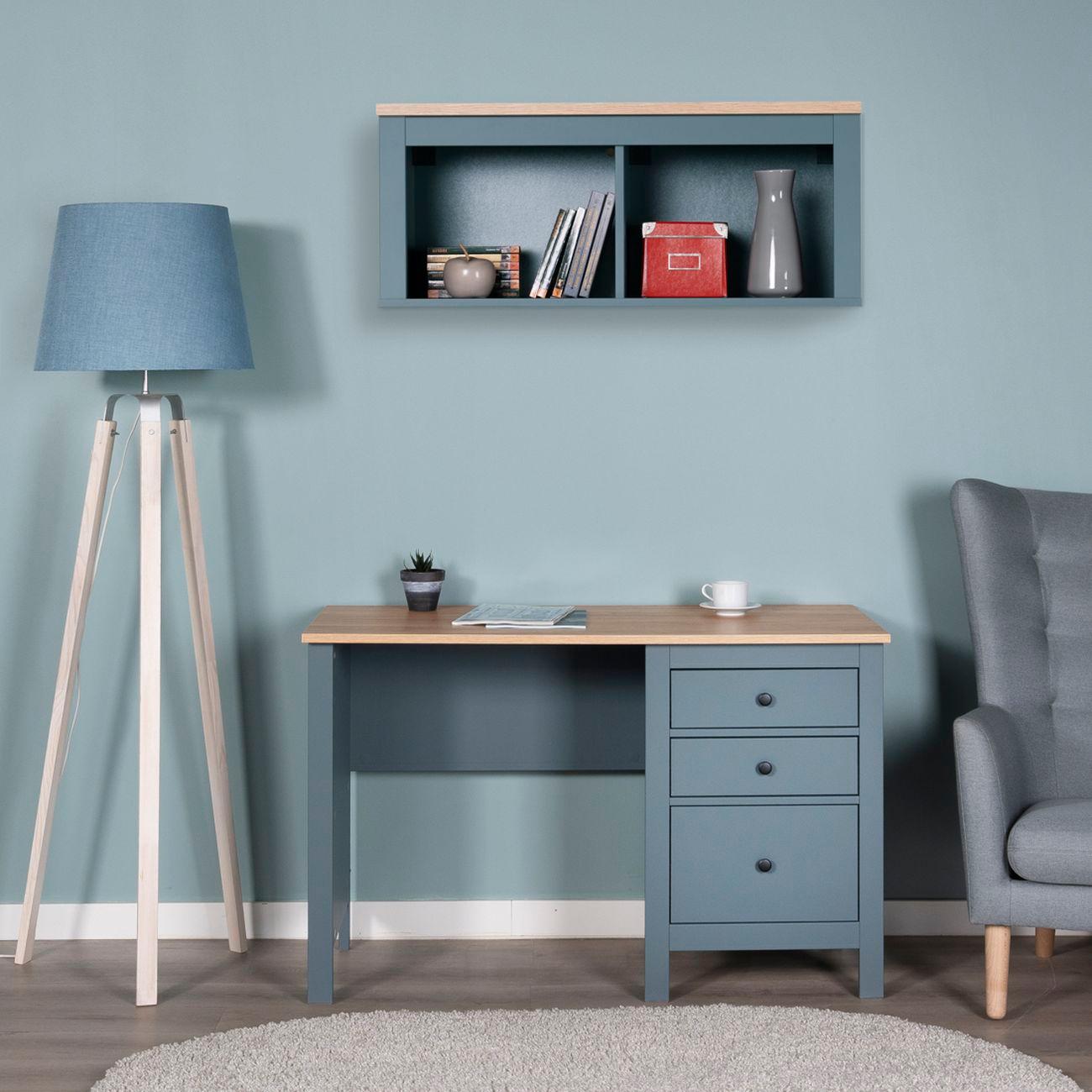 Стол письменный Гуд Лакк 2.08.06.160.16 САГА 120х56 темно-бирюзовый/ясень