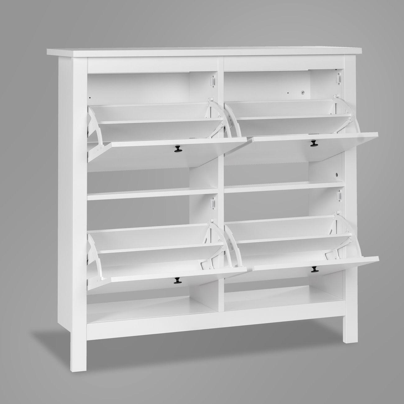 Обувница Гуд Лакк 2.08.10.180.1 САГА 113х108 белая