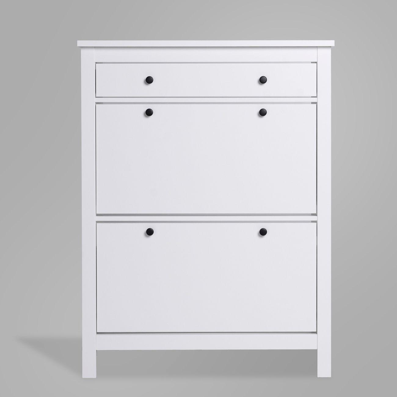 Обувница Гуд Лакк 2.08.10.190.1 САГА 92х122 белая