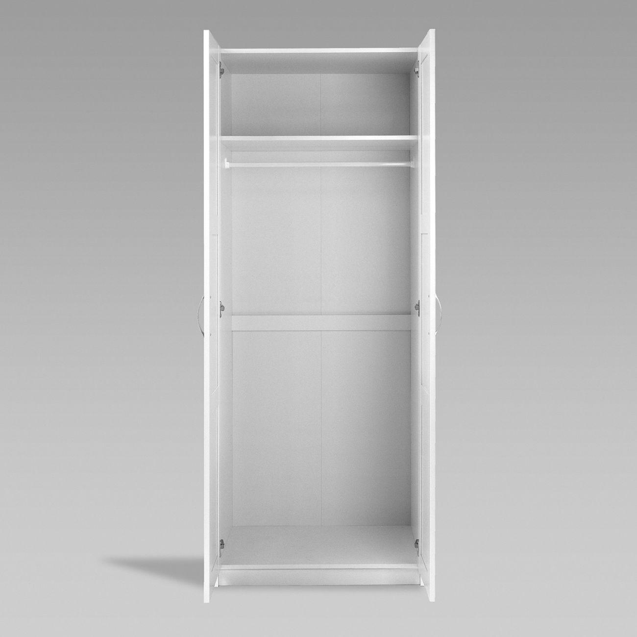 Шкаф Гуд Лакк 2.04.01.080.1 ПЕГАС 2 двери сборные RU белый