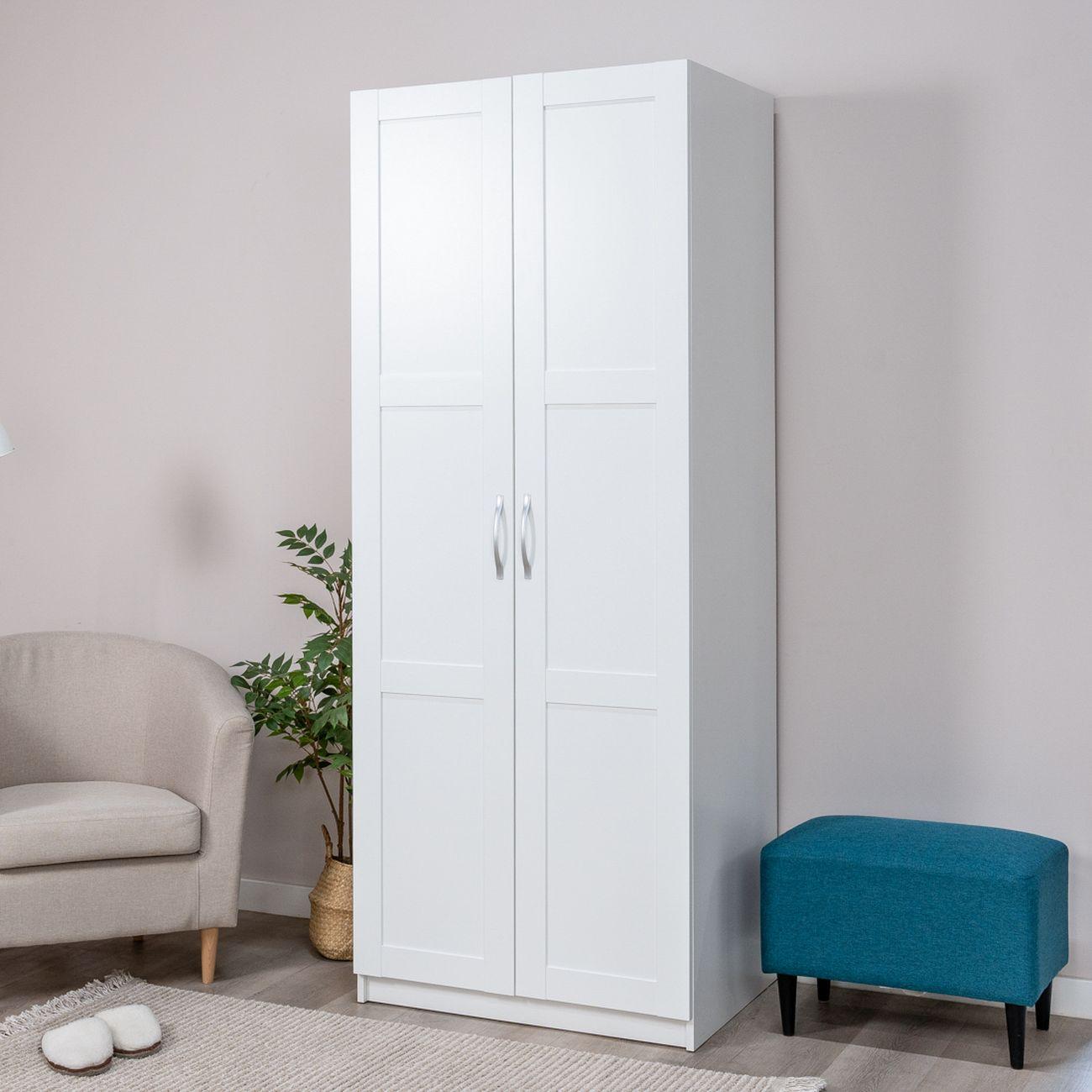 Шкаф Гуд Лакк 2.04.01.080.1 ПЕГАС 2 двери сборные RU белый