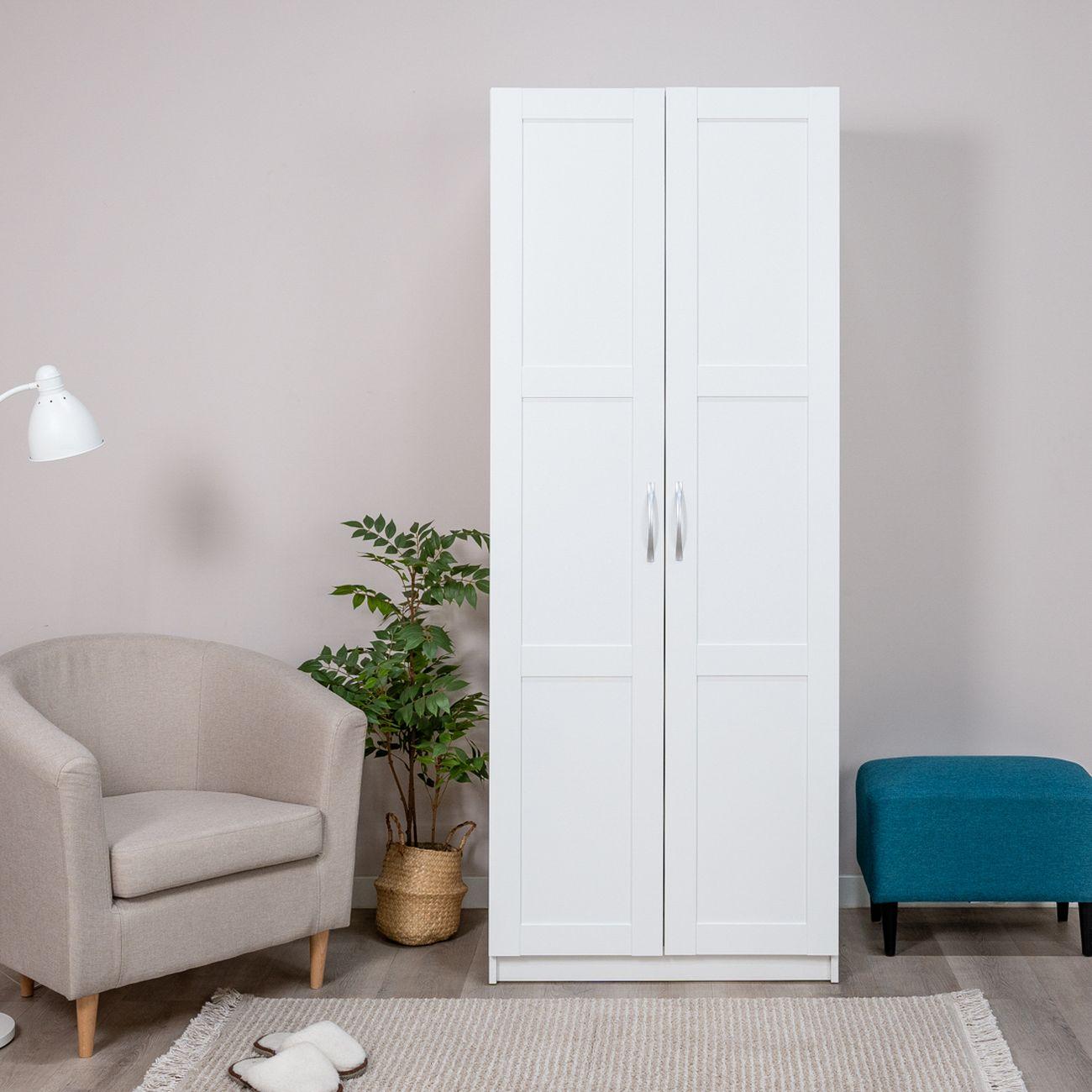 Шкаф Гуд Лакк 2.04.01.080.1 ПЕГАС 2 двери сборные RU белый