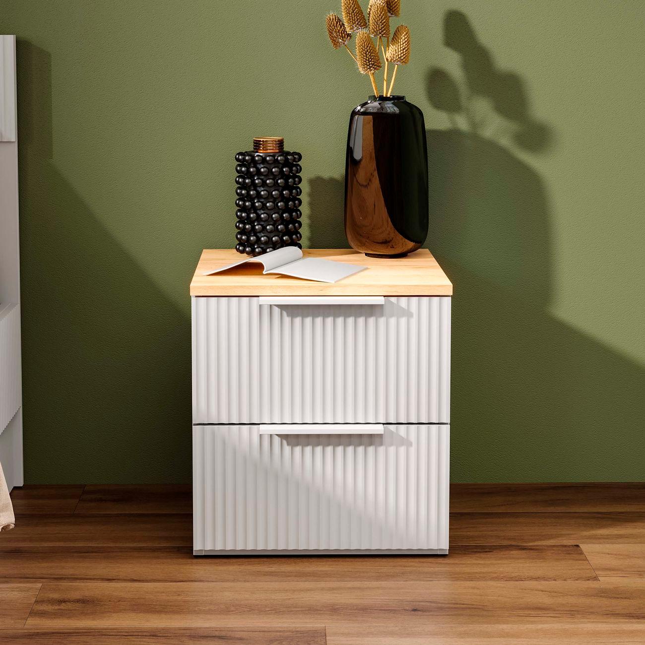 Тумба Трия Айрис Белый снег/Дуб крафт золотой 286540