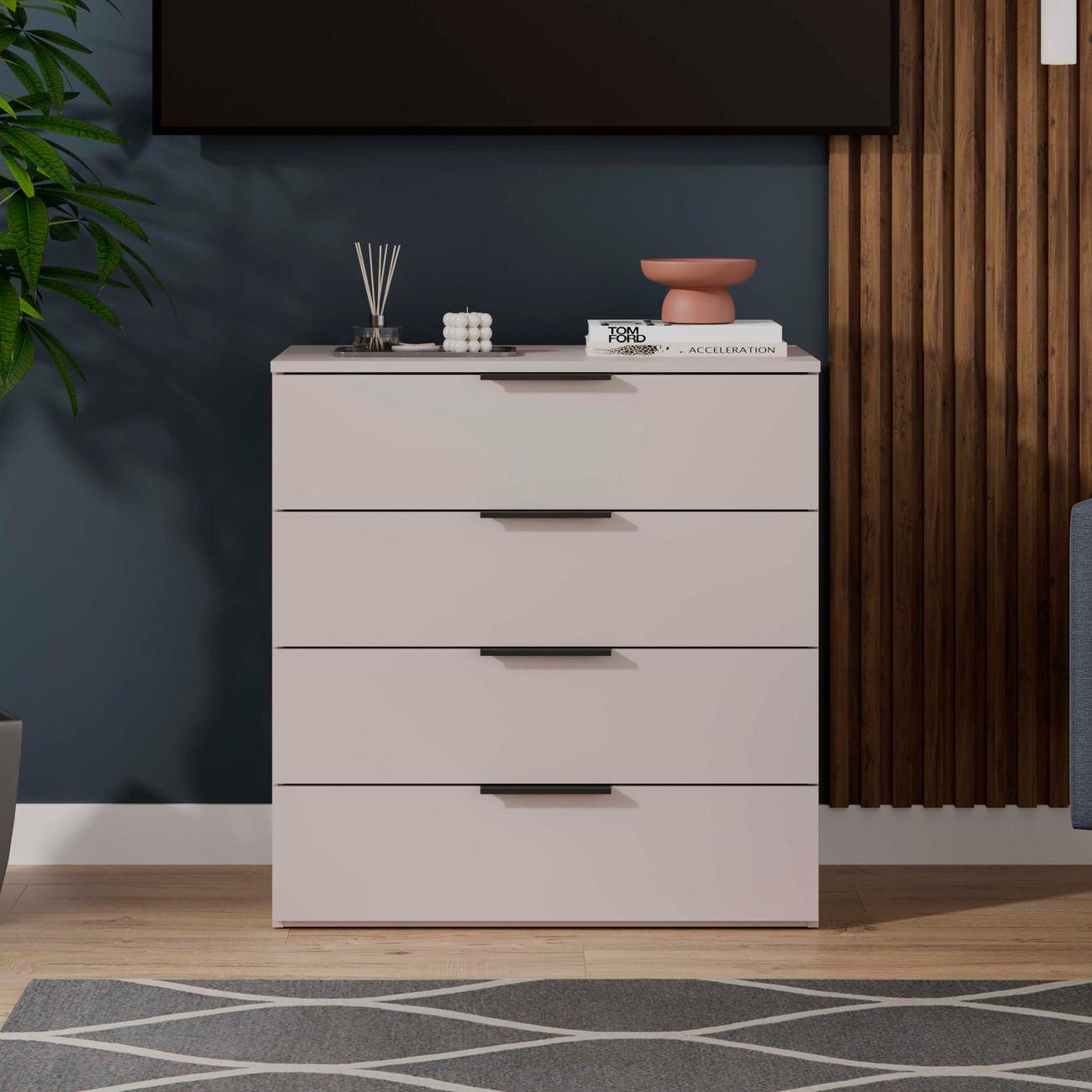 Комод Трия Бостон Кашемир/Черная ручка Т1 286544