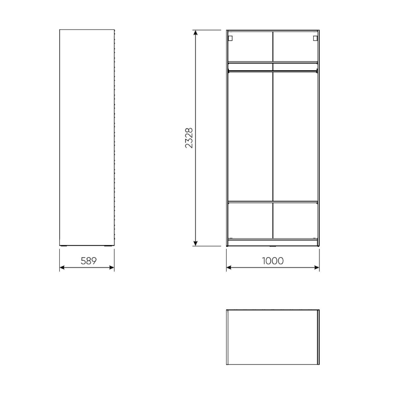 Шкаф Гуд Лакк Макс 100х58х223 белый