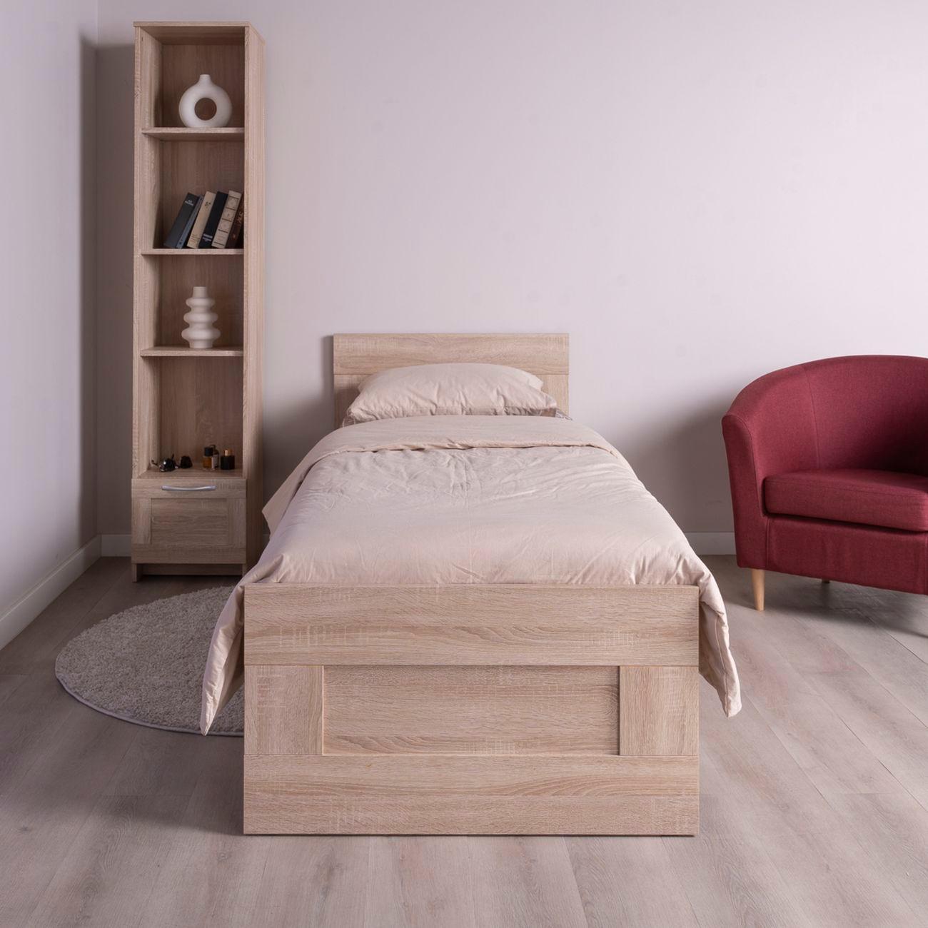 Кровать Гуд Лакк Сириус одинарная 80х200 дуб сонома 2.02.04.570.3